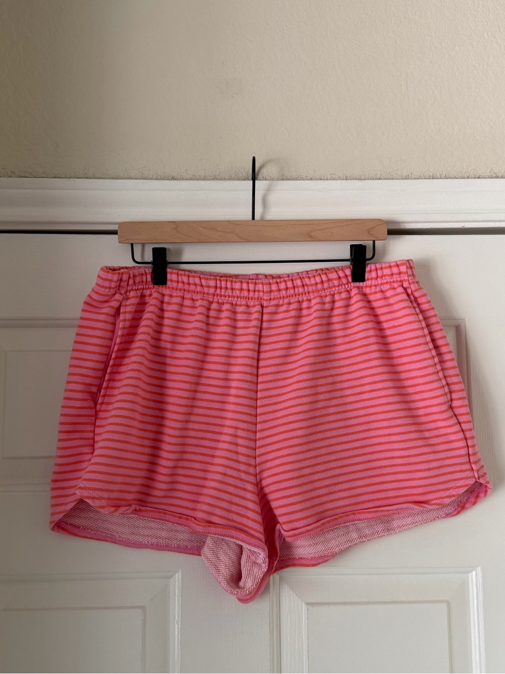 Wild Fable Pink & Orange Striped Terry Shorts